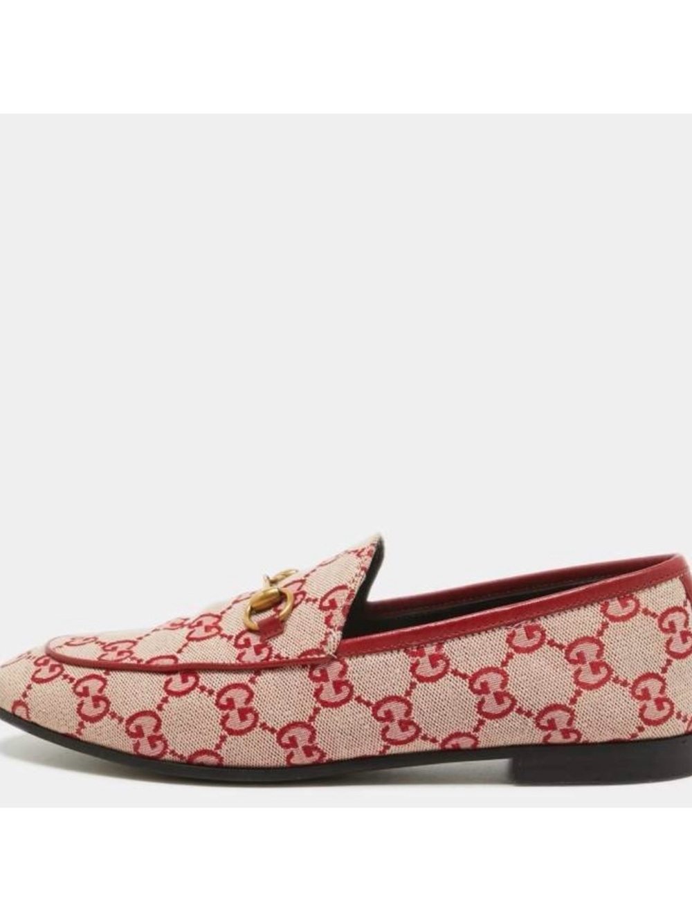 Gucci Jordaan Horsebit GG Canvas Loafers - Picture 3 of 12